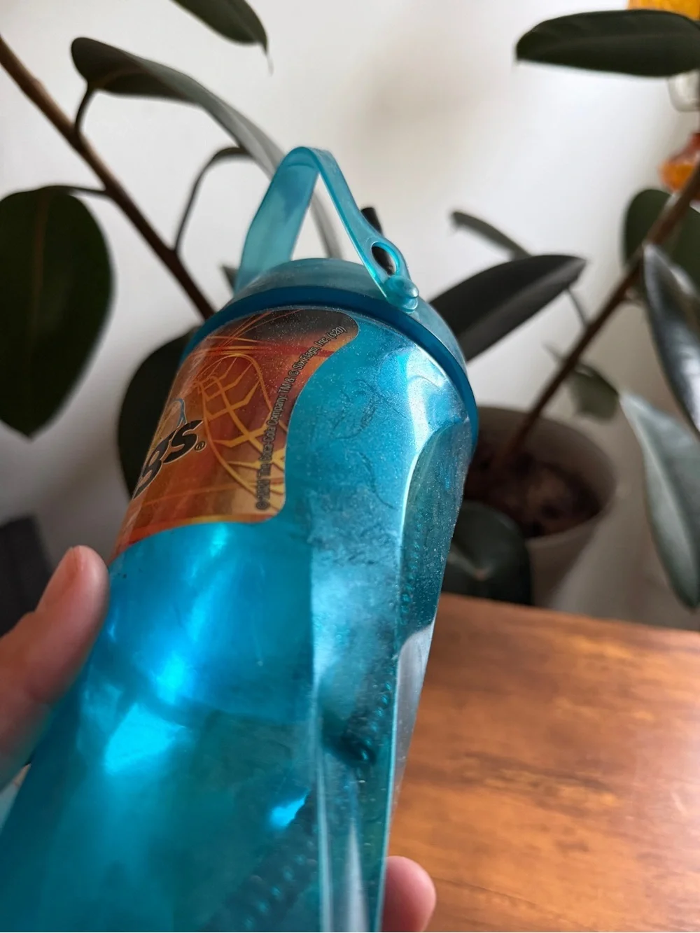 2020 Teal Plastic Souvenir Cup with Straw Six Flags Coca Cola